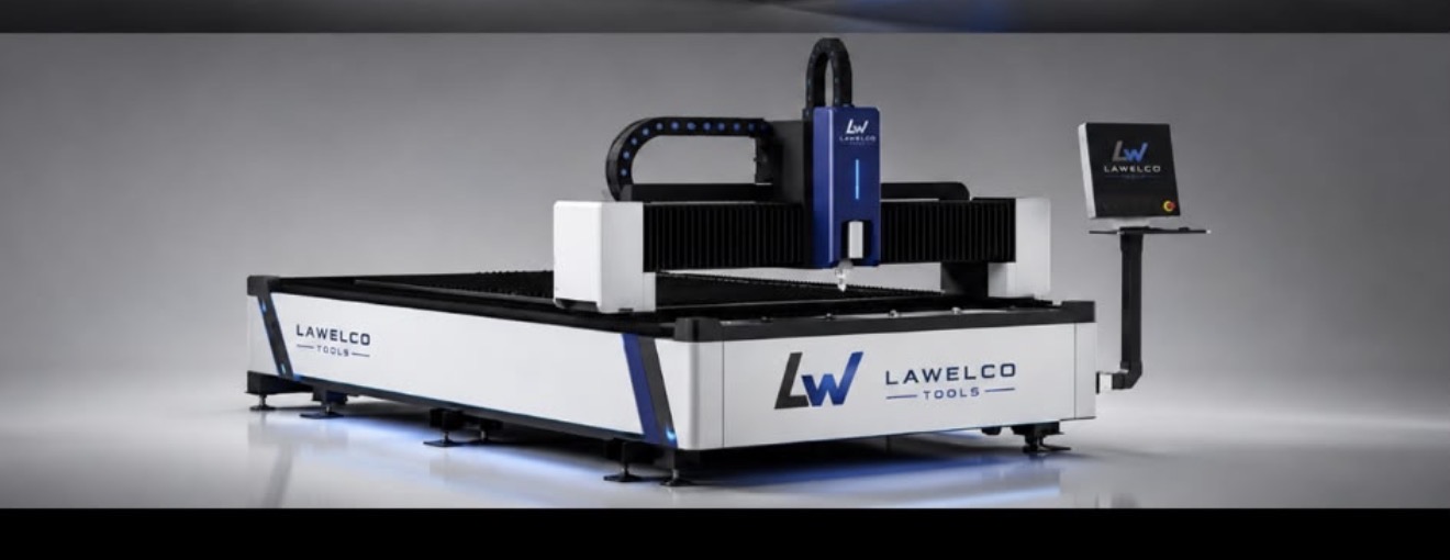 LAWELCO Flachbett-Faserlaser beim Schneiden von Blech