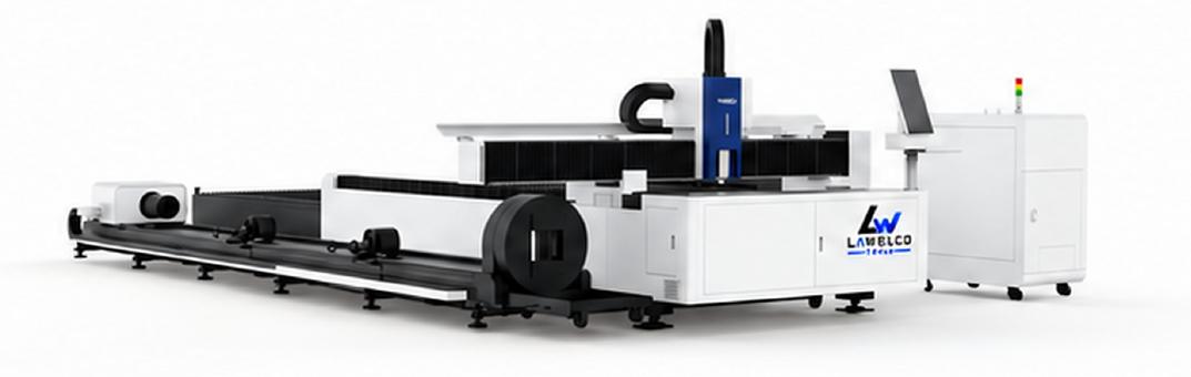 LAWELCO MK-ET – Faserlaser-Schneidmaschine für Blech und Rohr mit Wechseltisch